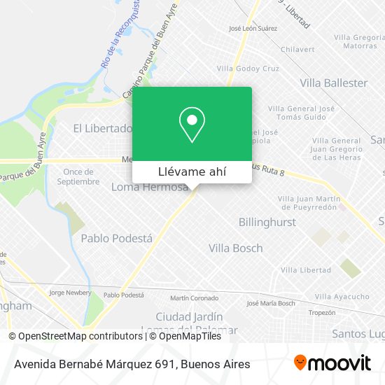 Mapa de Avenida Bernabé Márquez 691