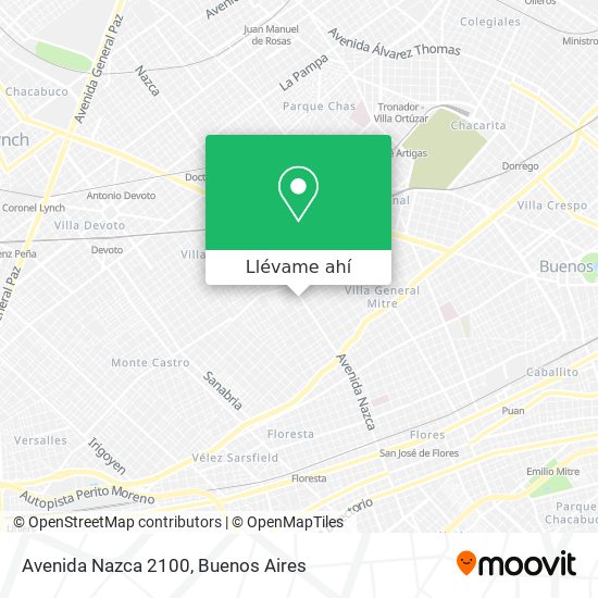 Mapa de Avenida Nazca 2100