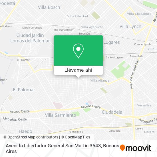 Mapa de Avenida Libertador General San Martín 3543