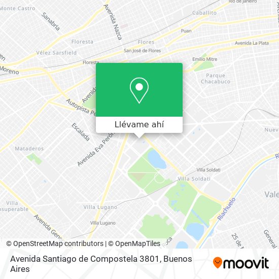 Mapa de Avenida Santiago de Compostela 3801