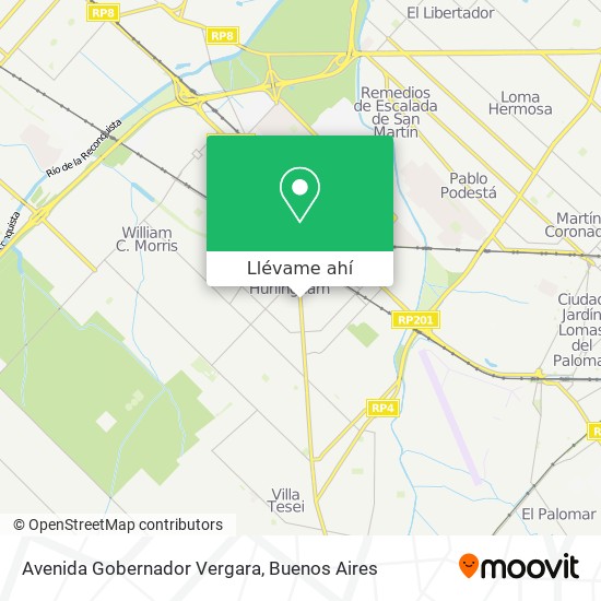 Mapa de Avenida Gobernador Vergara