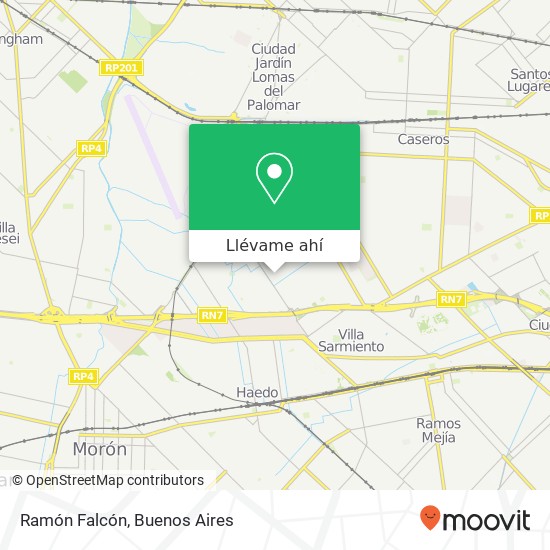Mapa de Ramón Falcón