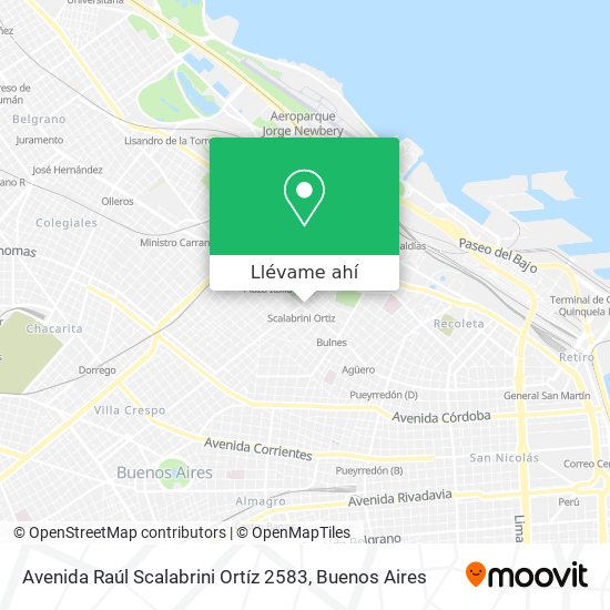 Mapa de Avenida Raúl Scalabrini Ortíz 2583