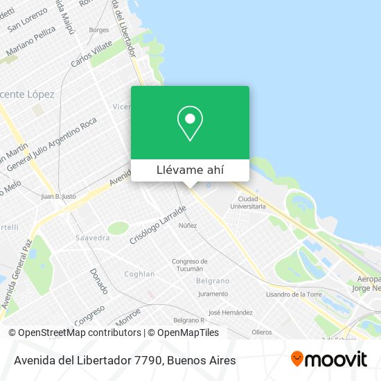 Mapa de Avenida del Libertador 7790