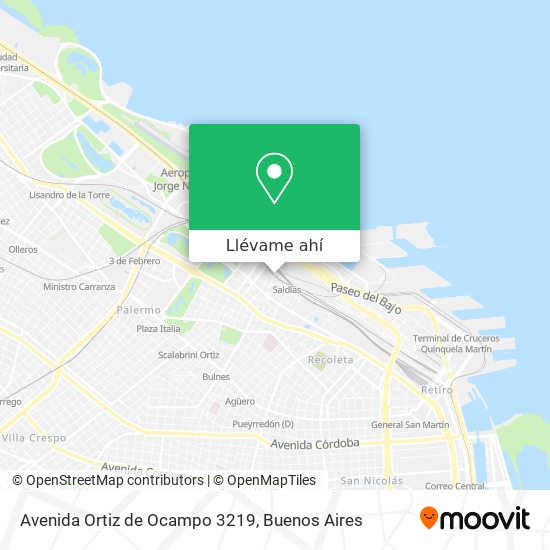 Mapa de Avenida Ortiz de Ocampo 3219