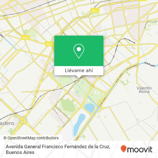 Mapa de Avenida General Francisco Fernández de la Cruz