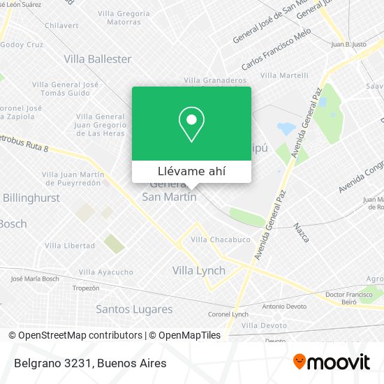Mapa de Belgrano 3231