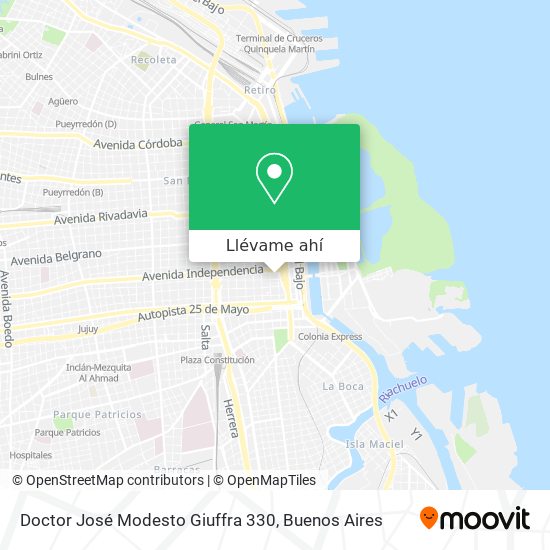 Mapa de Doctor José Modesto Giuffra 330