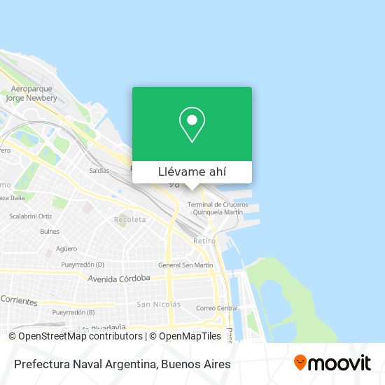 Mapa de Prefectura Naval Argentina