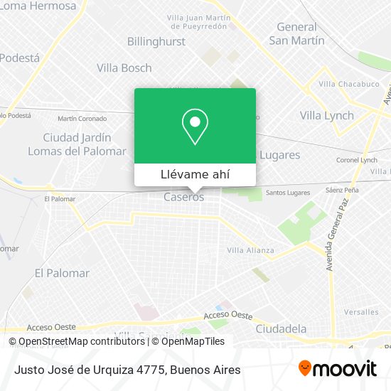 Mapa de Justo José de Urquiza 4775