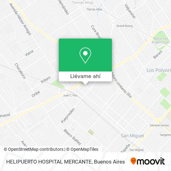 Mapa de HELIPUERTO HOSPITAL MERCANTE