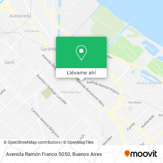 Mapa de Avenida Ramón Franco 5050