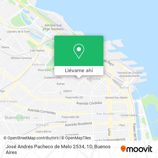 Mapa de José Andrés Pacheco de Melo 2534, 1D