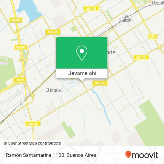 Mapa de Ramón Santamarina 1100
