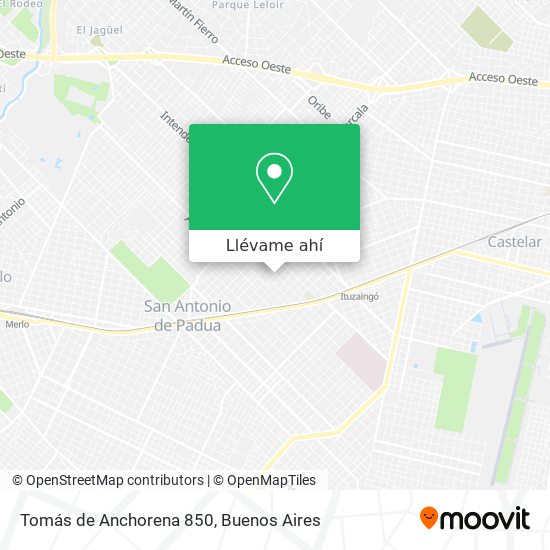 Mapa de Tomás de Anchorena 850