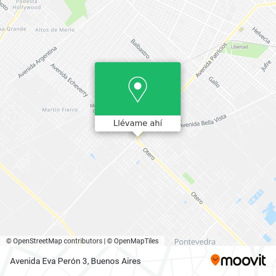 Mapa de Avenida Eva Perón 3