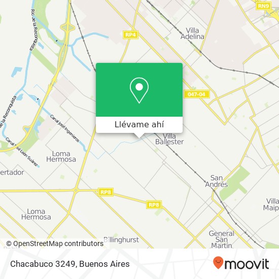 Mapa de Chacabuco 3249