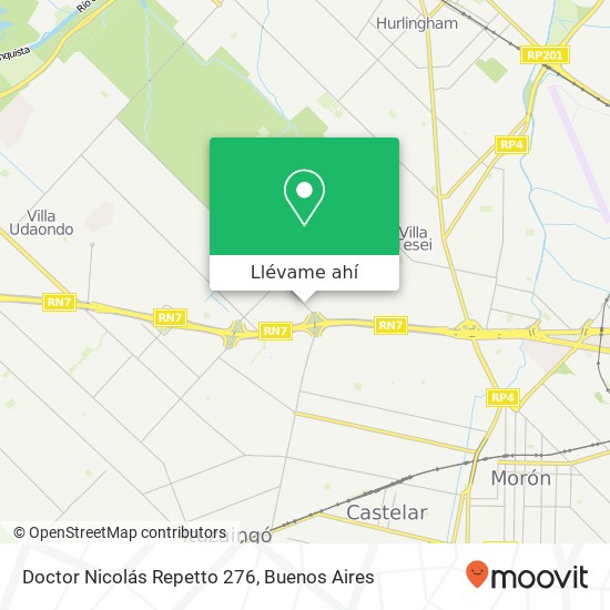 Mapa de Doctor Nicolás Repetto 276