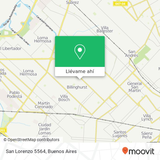 Mapa de San Lorenzo 5564