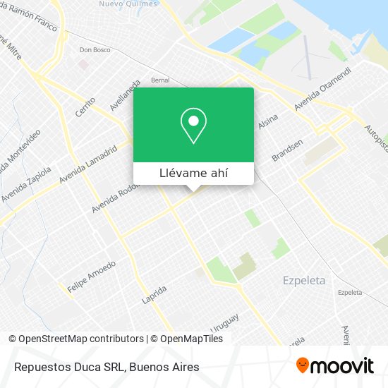 Mapa de Repuestos Duca SRL