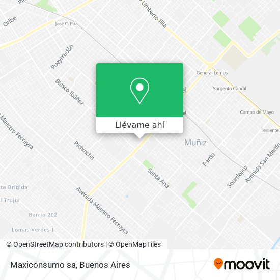 Mapa de Maxiconsumo sa