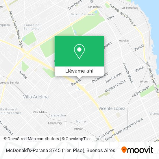 Mapa de McDonald's-Paraná 3745 (1er. Piso)