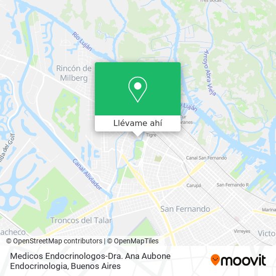Mapa de Medicos Endocrinologos-Dra. Ana Aubone Endocrinologia