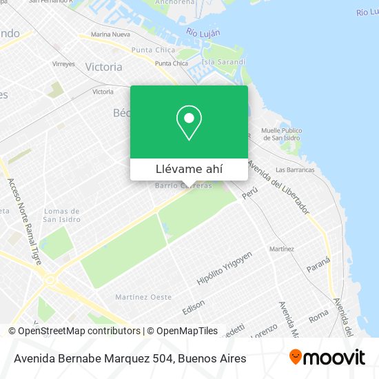 Mapa de Avenida Bernabe Marquez 504