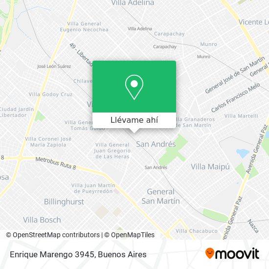 Mapa de Enrique Marengo 3945