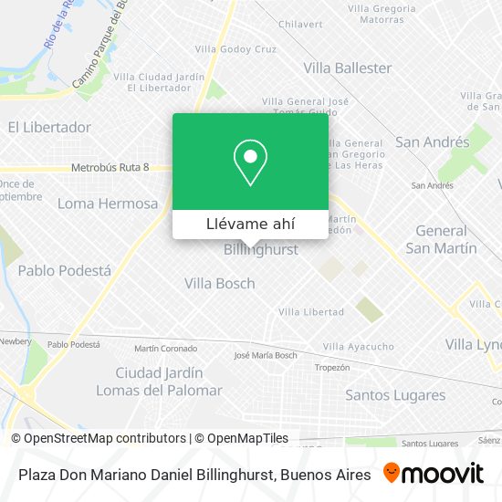 Mapa de Plaza Don Mariano Daniel Billinghurst
