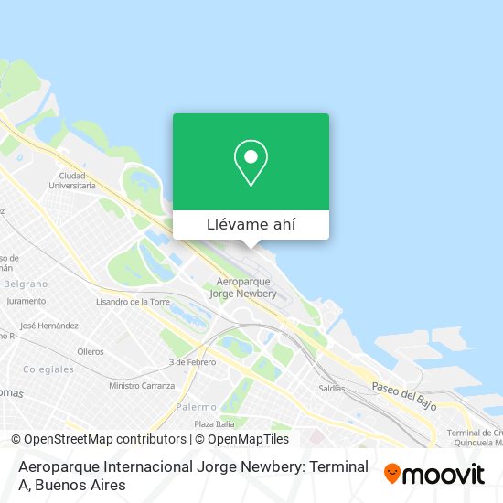 Mapa de Aeroparque Internacional Jorge Newbery: Terminal A