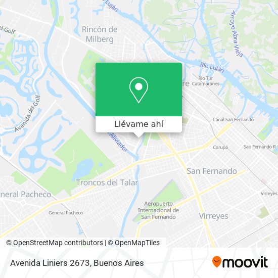 Mapa de Avenida Liniers 2673