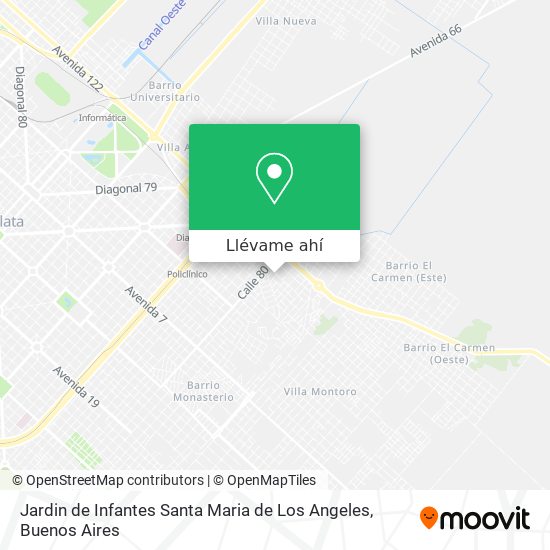 Mapa de Jardin de Infantes Santa Maria de Los Angeles