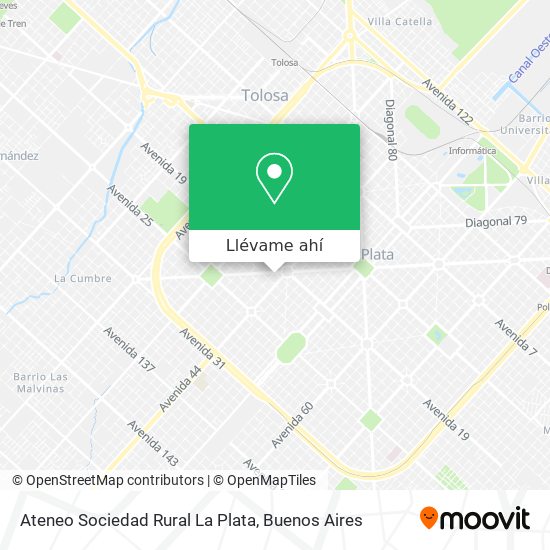 Mapa de Ateneo Sociedad Rural La Plata
