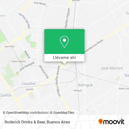 Mapa de Roderick Drinks & Beer