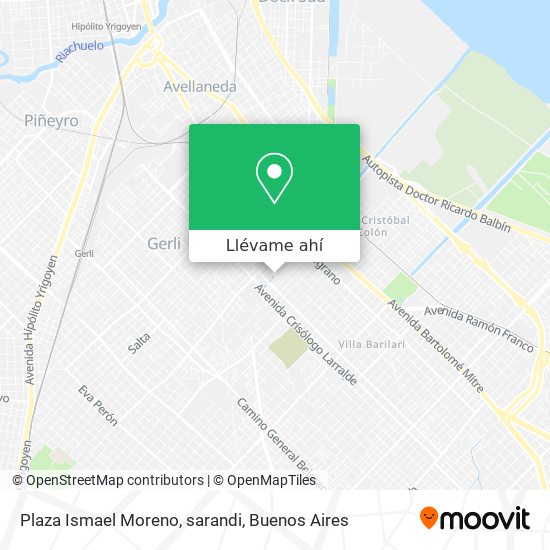 Mapa de Plaza Ismael Moreno, sarandi