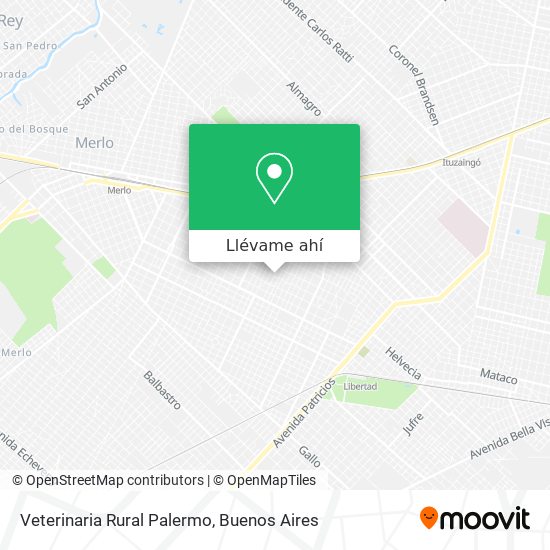 Mapa de Veterinaria Rural Palermo