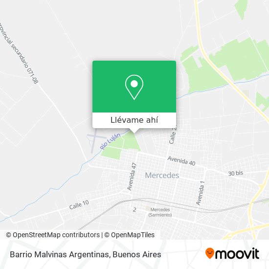 Mapa de Barrio Malvinas Argentinas