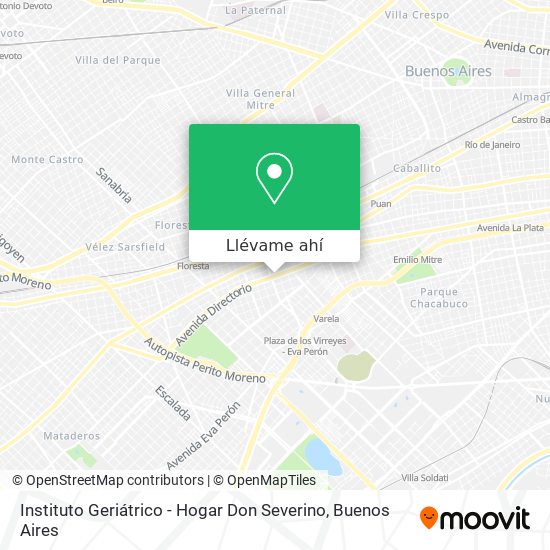 Mapa de Instituto Geriátrico - Hogar Don Severino