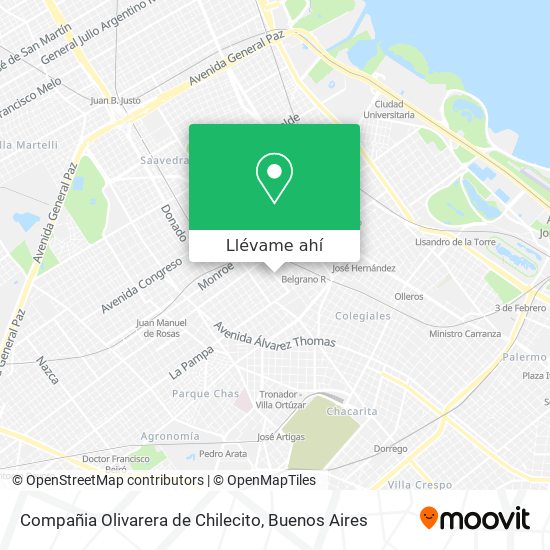 Mapa de Compañia Olivarera de Chilecito