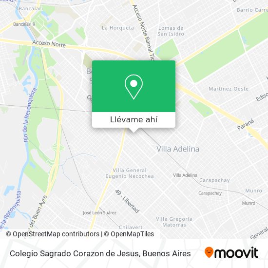 Mapa de Colegio Sagrado Corazon de Jesus