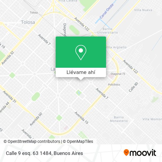 Mapa de Calle 9 esq. 63 1484