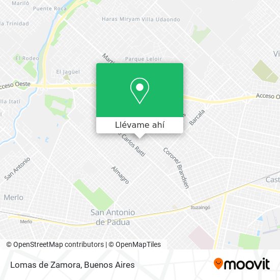 Mapa de Lomas de Zamora