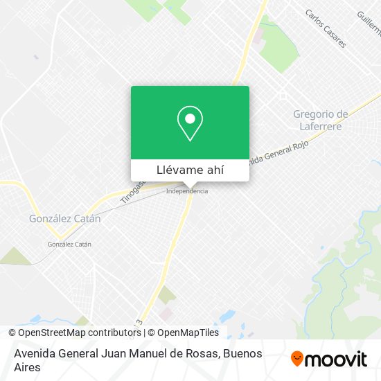 Mapa de Avenida General Juan Manuel de Rosas