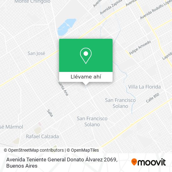 Mapa de Avenida Teniente General Donato Álvarez 2069