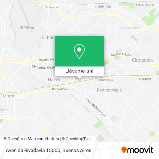 Mapa de Avenida Rivadavia 15000