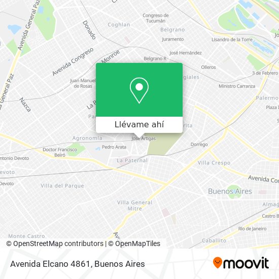 Mapa de Avenida Elcano 4861