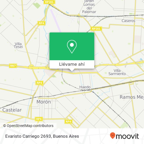 Mapa de Evaristo Carriego 2693