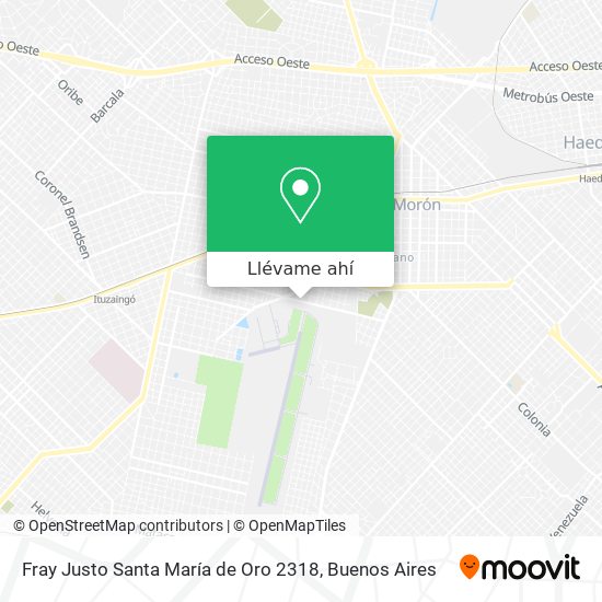 Mapa de Fray Justo Santa María de Oro 2318