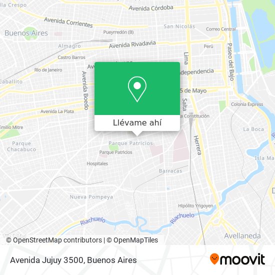 Mapa de Avenida Jujuy 3500